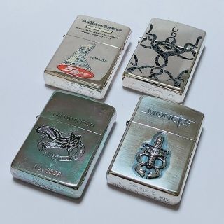 ジッポー(ZIPPO)の1990年代 Zippo 4点 まとめて / 1つあたり¥3100(タバコグッズ)