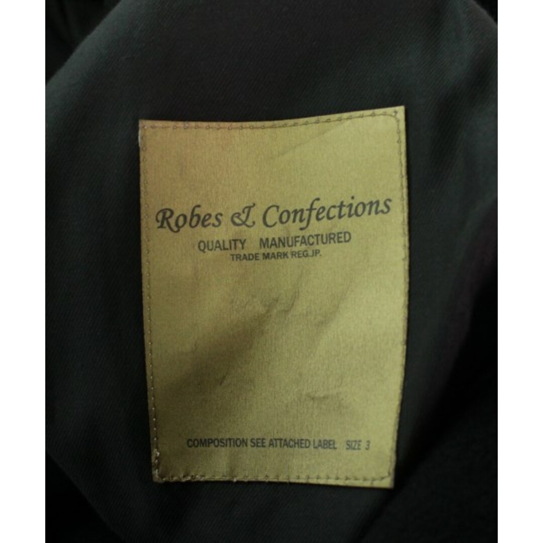 ROBES&CONFECTIONS - Robes&Confections ステンカラーコート 3(L位) 黒