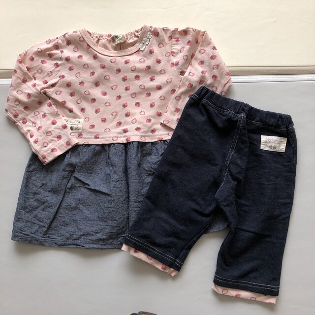 UZULAND ウズランド 95cm 長袖トップス＆ズボン キッズ/ベビー/マタニティのキッズ服女の子用(90cm~)(Tシャツ/カットソー)の商品写真