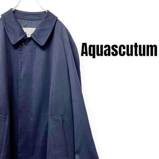 アクアスキュータム(AQUA SCUTUM)のAquascutum アクアスキュータム コート チェック柄 カシミヤ混 日本製(ロングコート)