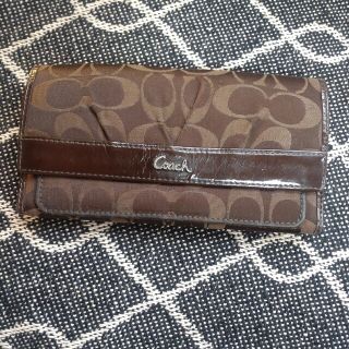 コーチ(COACH)のCOACH★中古★長財布♥ブラウン(財布)