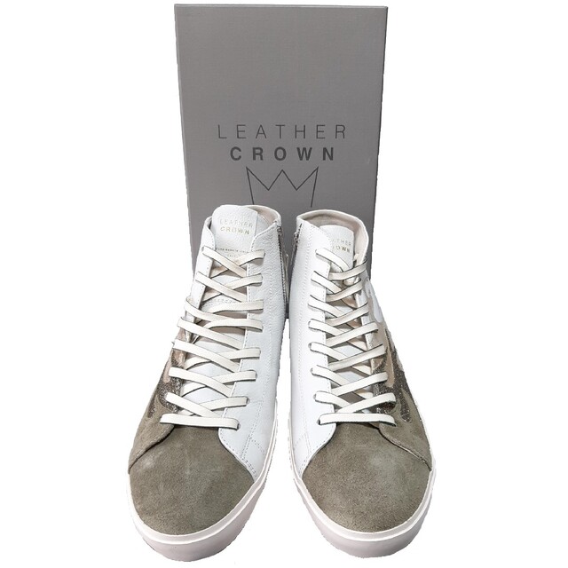 新品☆ ハイブランド LEATHER CROWN レザースニーカー | tspea.org