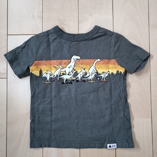 ベビーギャップ(babyGAP)のGAP Tシャツ 80サイズ カーキ 恐竜(Ｔシャツ)