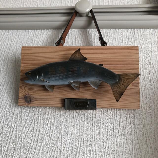 木彫り 魚 置物 2個セット お土産 - 置物