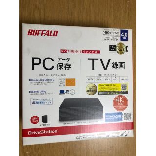 バッファロー(Buffalo)の外付けハードディスク　４TB(PC周辺機器)