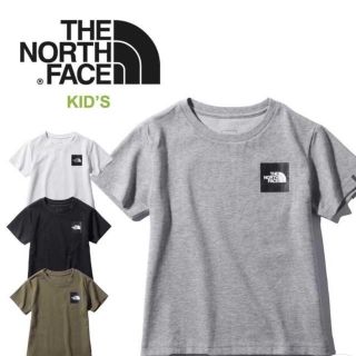 ザノースフェイス(THE NORTH FACE)のTHE NORTH FACE 未使用　キッズ スクエアロゴティー　ミックスグレー(Tシャツ/カットソー)