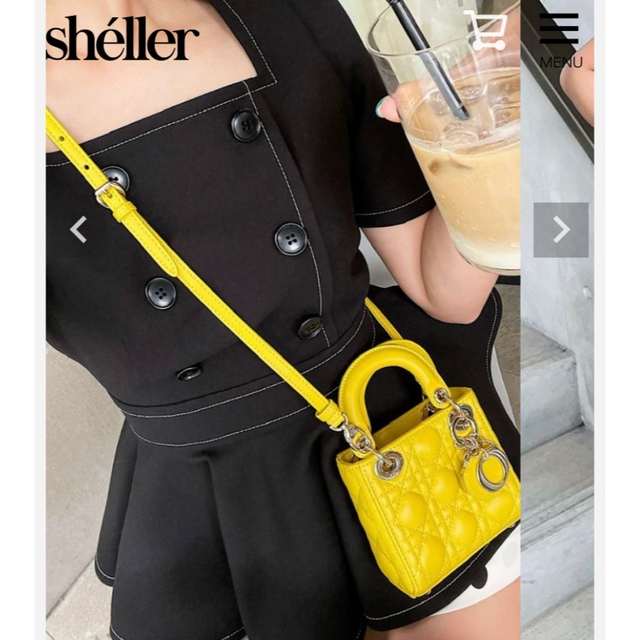 sheller シェリエ♡コントラストステッチジャケットトップス♡BLACK レディースのトップス(シャツ/ブラウス(半袖/袖なし))の商品写真