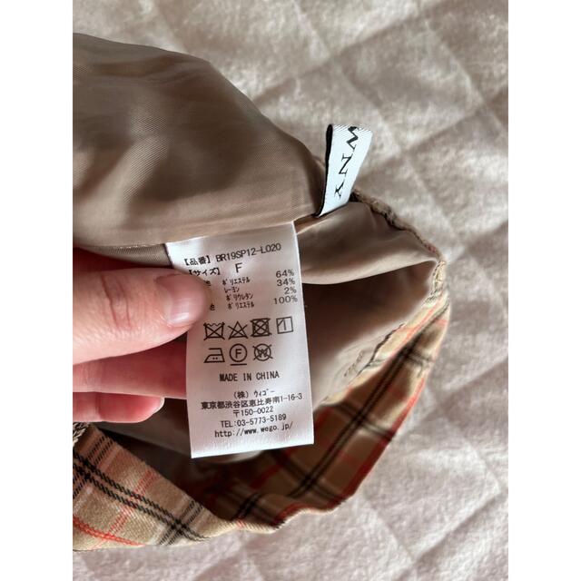 WEGO(ウィゴー)のチェックベイカーナロースカート レディースのスカート(ひざ丈スカート)の商品写真