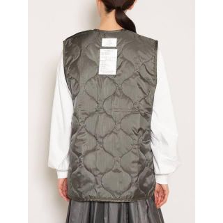 ⭐HYKE / QUILTED VEST カーキ サイズ02⭐ハイク ベスト