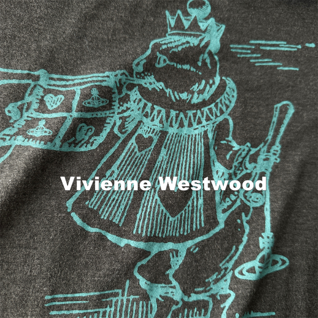 Vivienne Westwood(ヴィヴィアンウエストウッド)の【Vivienne Westwood】クラウンネコORBロゴ オフ カットソー レディースのトップス(カットソー(長袖/七分))の商品写真