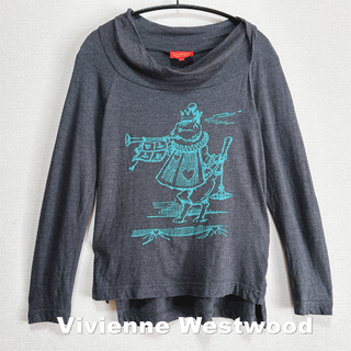 ヴィヴィアンウエストウッド(Vivienne Westwood)の【Vivienne Westwood】クラウンネコORBロゴ オフ カットソー(カットソー(長袖/七分))