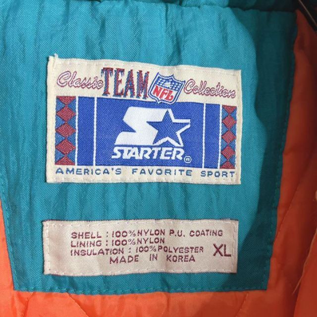 入手不可能!!】NFL ✈︎刺繍ロゴ 中綿ブルゾン マイアミドルフィンズ