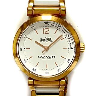 コーチ(COACH)のコーチ 腕時計 - CA.89.7.34.1219 白(腕時計)