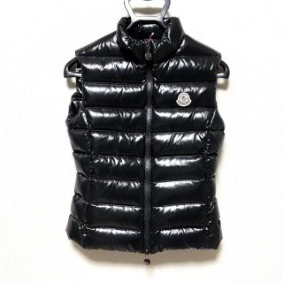 モンクレール(MONCLER)のモンクレール ダウンベスト サイズ00 XS 黒(ダウンベスト)