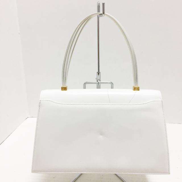 GINZA Kanematsu(ギンザカネマツ)のギンザカネマツ ハンドバッグ美品  - 白 レディースのバッグ(ハンドバッグ)の商品写真
