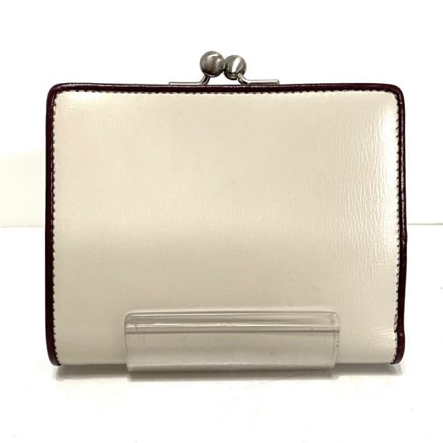 agnes b.(アニエスベー)のアニエスベー 2つ折り財布 - 白×ボルドー レディースのファッション小物(財布)の商品写真