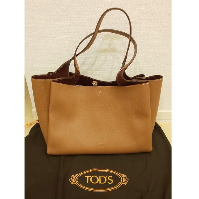 TODTOD'S トッズ レザー バッグ ミディアム トート ハンド ショルダー