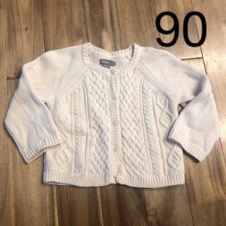 ベビーギャップ(babyGAP)のbabyGAP カーディガン　白　90(カーディガン)