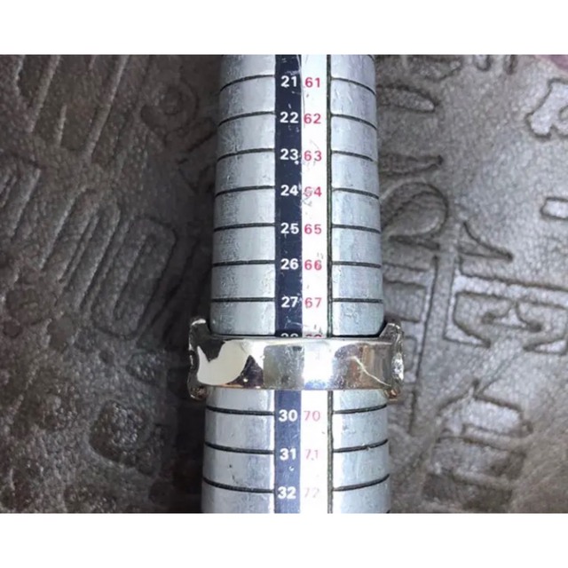 ダブル骸骨　シルバー925 リング  28号　銀指輪　プレゼント 10ケ　ギフト メンズのアクセサリー(リング(指輪))の商品写真