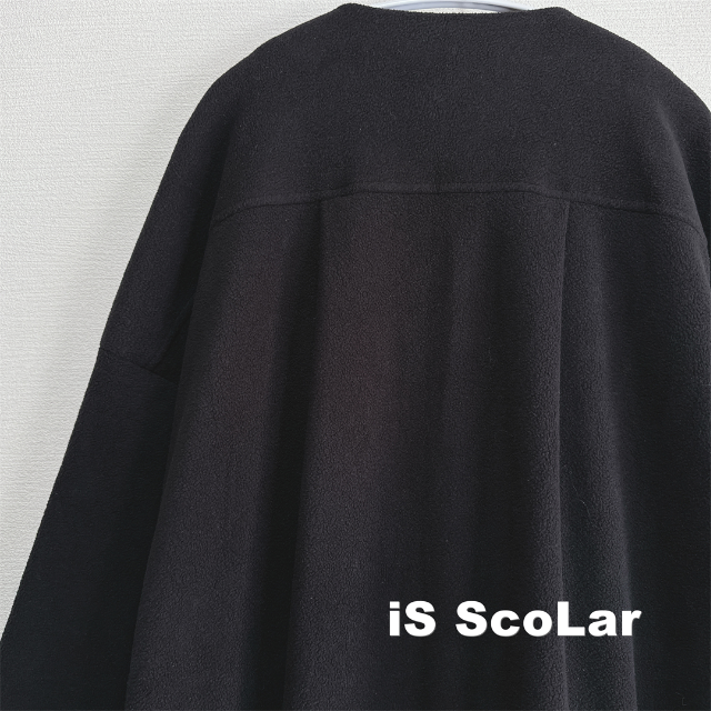 【iS ScoLar】イズスカラー エンボスローズ エコボア ノーカラーコート 5
