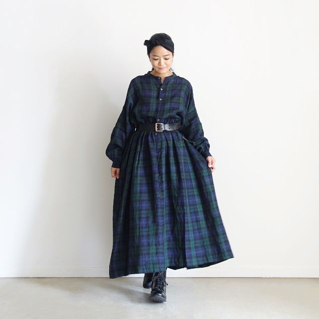 nest Robe(ネストローブ)のICHIアンティークス　オリジナルリネンワンピース完売 レディースのワンピース(ロングワンピース/マキシワンピース)の商品写真