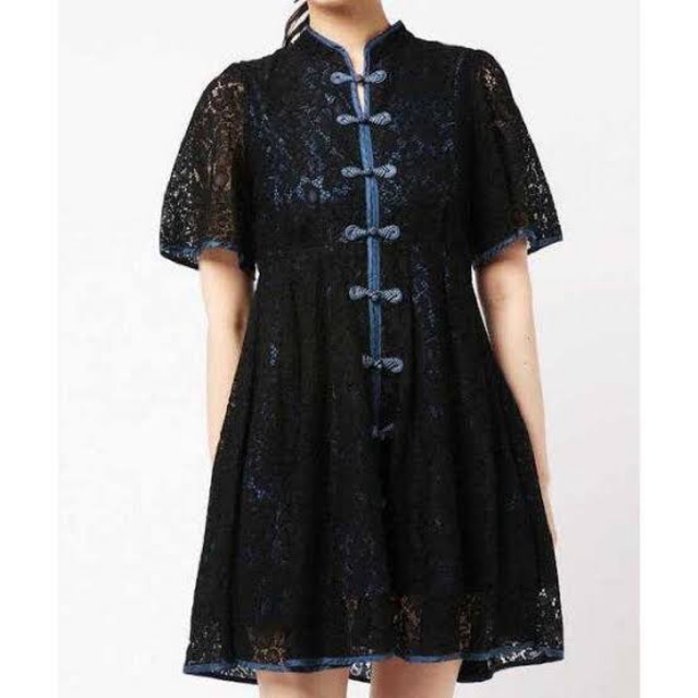 PAMEO POSE Macau Lace Mini Dress ブラック　新品