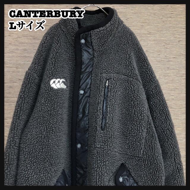 CANTERBURY カンタベリー　ハイネック　中綿ジャケット　刺繍ロゴ　カーキ