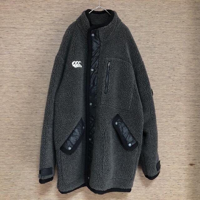 カンタベリー】アウター コート ボア 中綿 刺繍ロゴ ワンポイントロゴ ... CANTERBURY カンタベリー ハイネック 中綿ジャケット 刺繍ロゴ カーキ