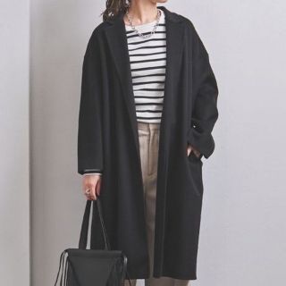 ユナイテッドアローズ(UNITED ARROWS)の◾️新品未使用◾️UNITED ARROWS リバーテーラードコート ブラック(ロングコート)