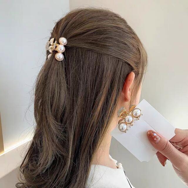 新品未使用】韓国 パール ゴールド お呼ばれ ヘアクリップ バレッタ 4cmの通販 by mm 韓国 パール ゴールド お呼ばれ ヘアクリップ バレッタ
