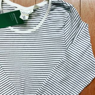 エイチアンドエム(H&M)のタグ付き新品H&M ボーダーカットソー(シャツ/ブラウス(長袖/七分))