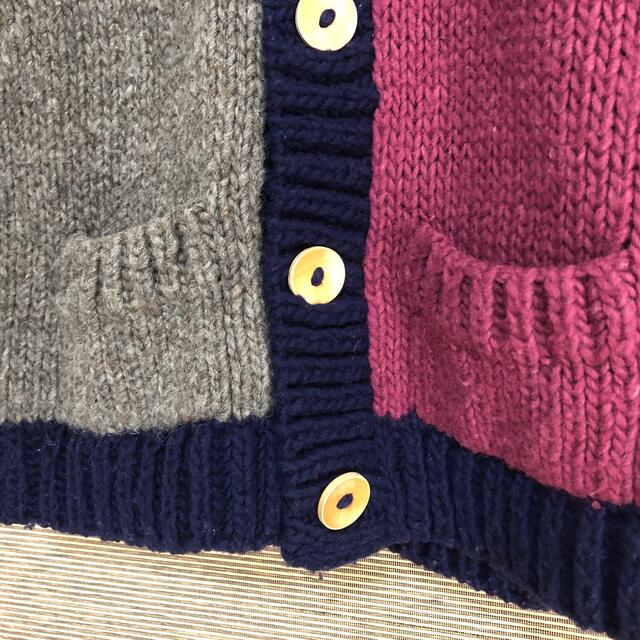 KAVU - 【KAVU】ベスト 毛 ウール セーター ニット カラフル 紫 ウッド