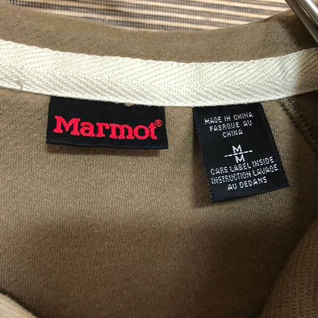 MARMOT(マーモット)の【マーモット】スウェット　刺繍ロゴ　ワンポイントロゴ　ベージュ　ラグランK２ メンズのトップス(スウェット)の商品写真