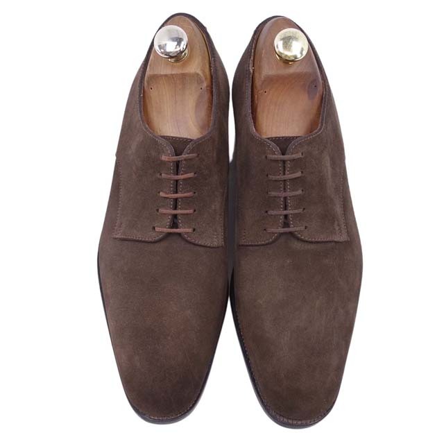 J.M. WESTON(ジェーエムウエストン)の極美品 ジェイエムウエストン J.M. WESTON シューズ ダービー スウェード メンズ ビジネス 革靴 6E(26cm相当) ブラウン メンズの靴/シューズ(ドレス/ビジネス)の商品写真