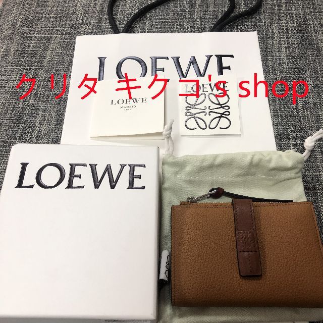 極美品 LOEWE ロエベ 2つ折り財布 スリムジップバイフォールド