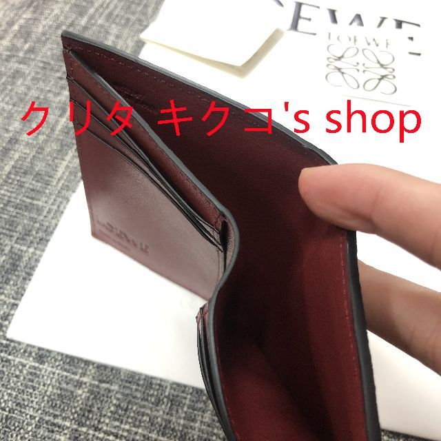 極美品 LOEWE ロエベ 2つ折り財布 スリムジップバイフォールド