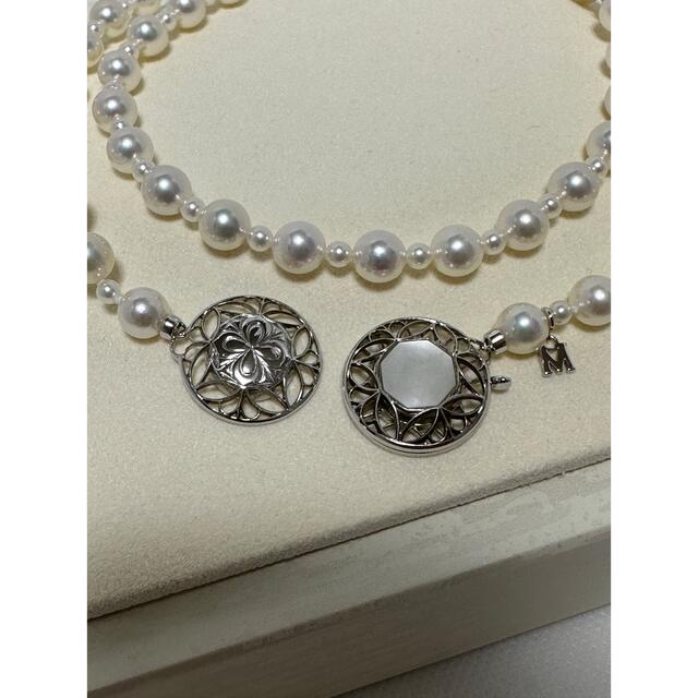 MIKIMOTO(ミキモト)の希少　125周年記念　ミキモト　ランダムパールネックレス　マチネー　63㎝　美品 レディースのアクセサリー(ネックレス)の商品写真