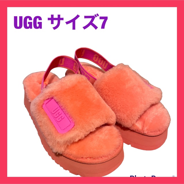 UGG(アグ)のugg ファーサンダル　サイズ7 新品未使用　アグ　 レディースの靴/シューズ(サンダル)の商品写真