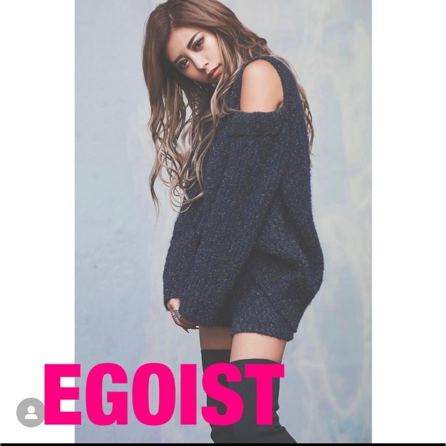 EGOIST(エゴイスト)の【本日限定価格！】エゴイスト　肩空きニット　EGOIST 華ちゃん　ギャル　 レディースのトップス(ニット/セーター)の商品写真