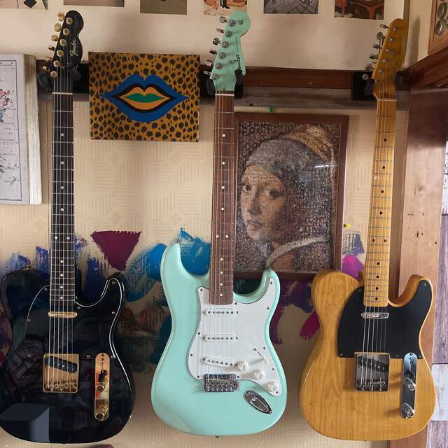 Fender フェンダー　ストラトキャスター　サーフグリーン　マッチングヘッド