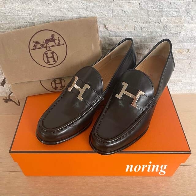 ポイント10倍】 Hermes 36 レザー ローファーコンスタンス エルメス