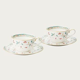 ノリタケ(Noritake)のノリタケ 花更紗シリーズ ティー・コーヒー碗皿ペア P59387A/4409(食器)