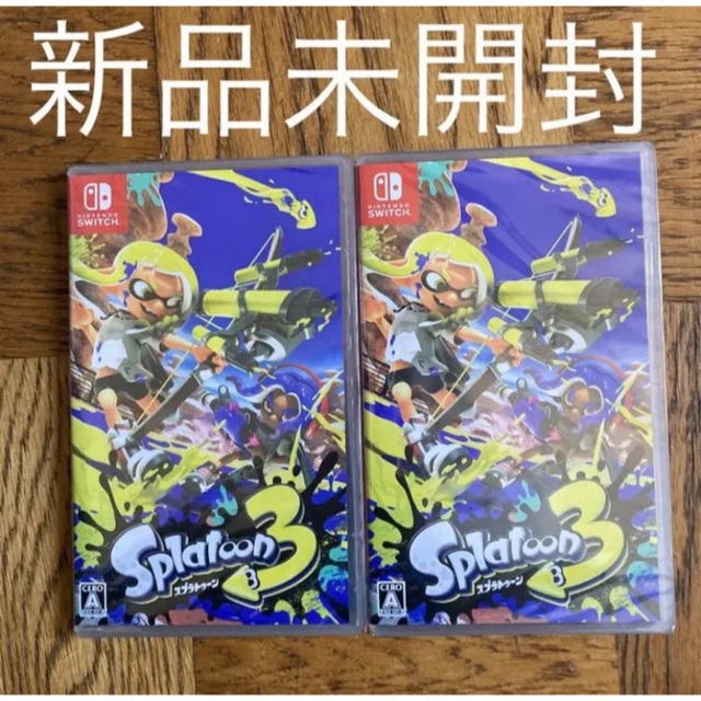 任天堂　switch スプラトゥーン3 スイッチ　ゲームソフト新品未開封2本