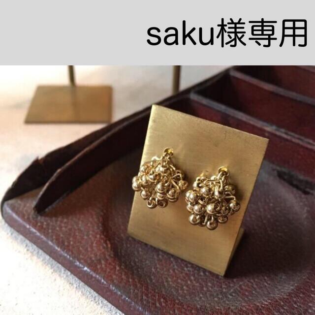 saku 様専用　粒々ピアスM シルバー　金属アレルギー対応　オベット ハンドメイドのアクセサリー(ピアス)の商品写真