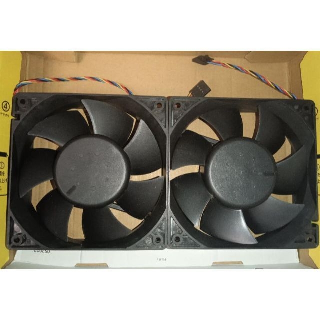 DELL - 計2台セット 強力 DELL PC純正品 120mm ファン PWM 完動品の
