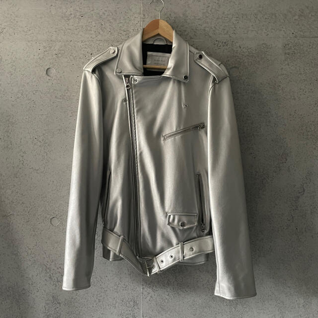 ZARA MAN シルバーライダースジャケット | aluminiopotiguar.com.br