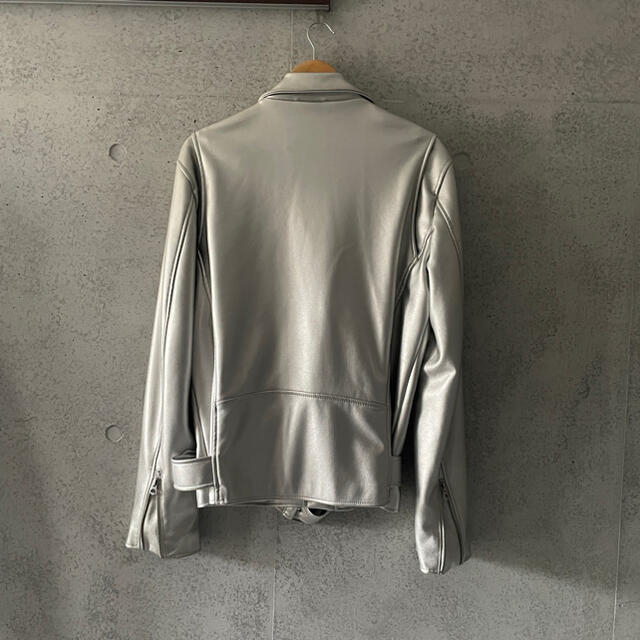 ZARA MAN シルバーライダースジャケット | aluminiopotiguar.com.br