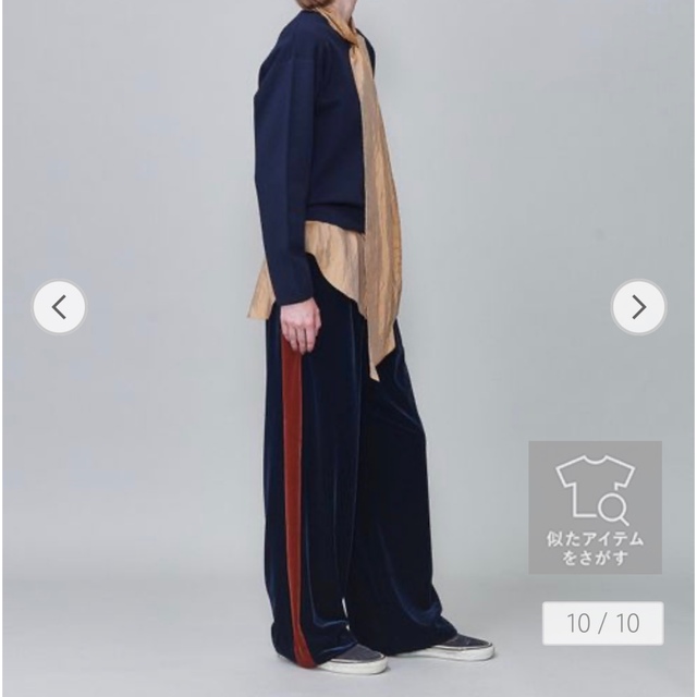 ロク ベロアパンツ 新品タグ付き 36サイズroku 6 ベロアパンツ