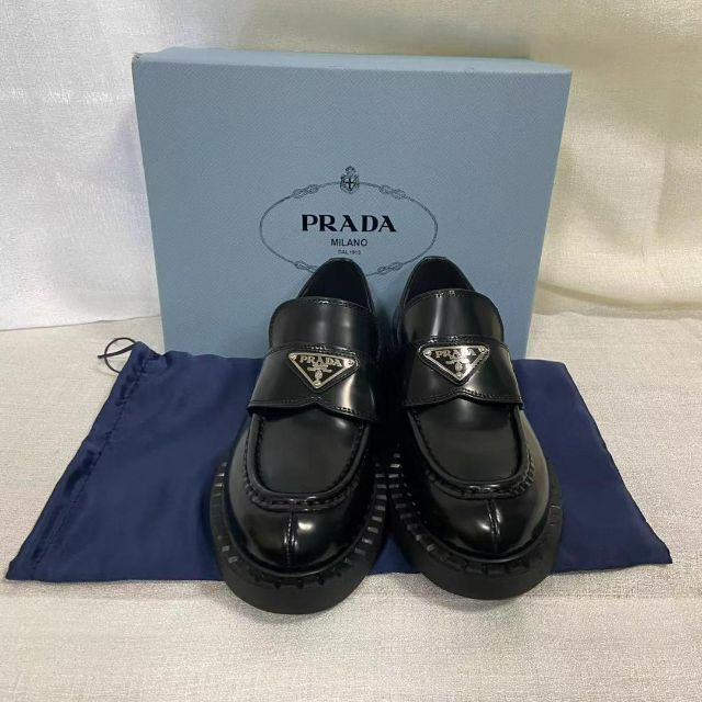 PRADA ローファー プラダ ローファー ブラック 23.5 新品 - www