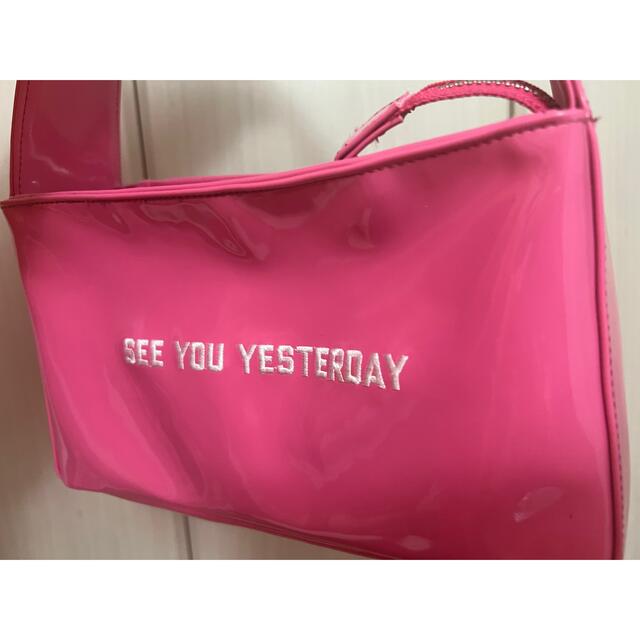 バッグsee you yesterday ピンク　バッグ